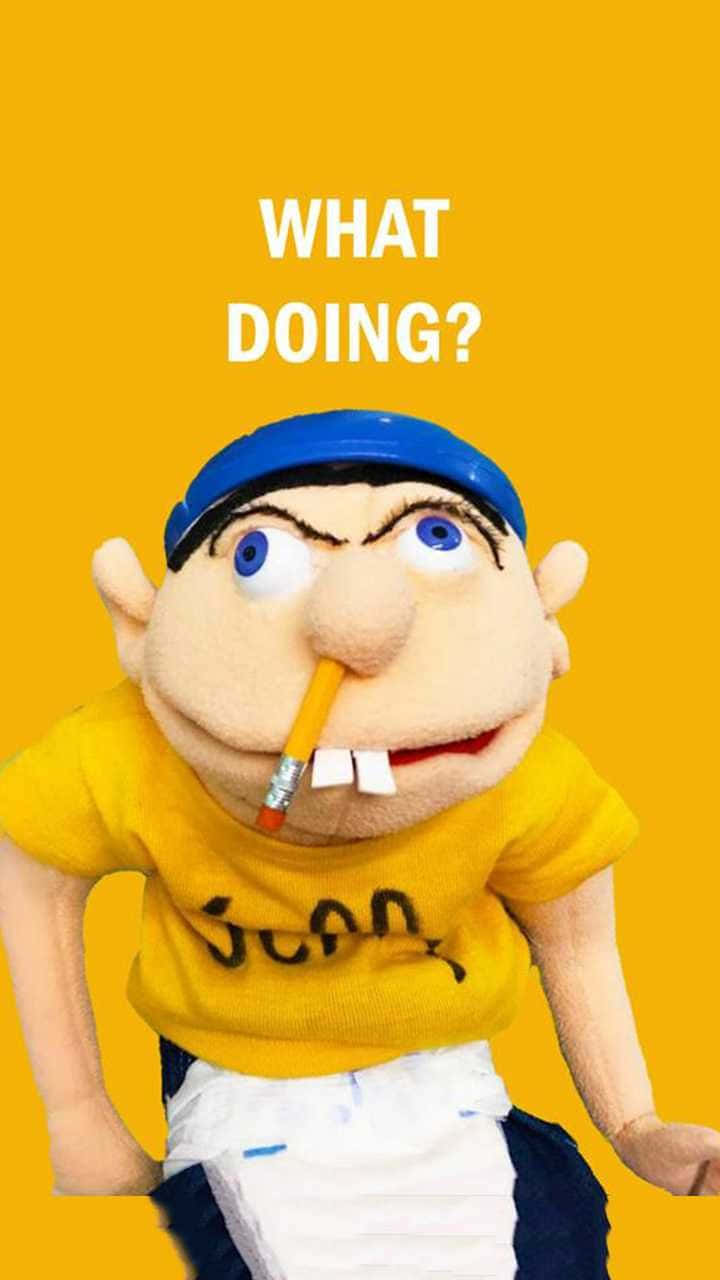Jeffy, blue cap, yellow shirt, HD Phone Wallpaper