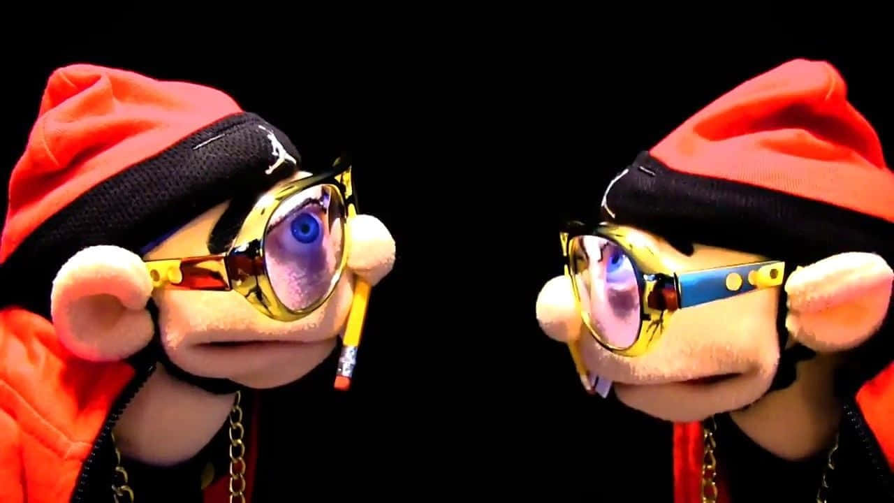 Jeffy, blue helmet, red beanies, HD Desktop Wallpaper