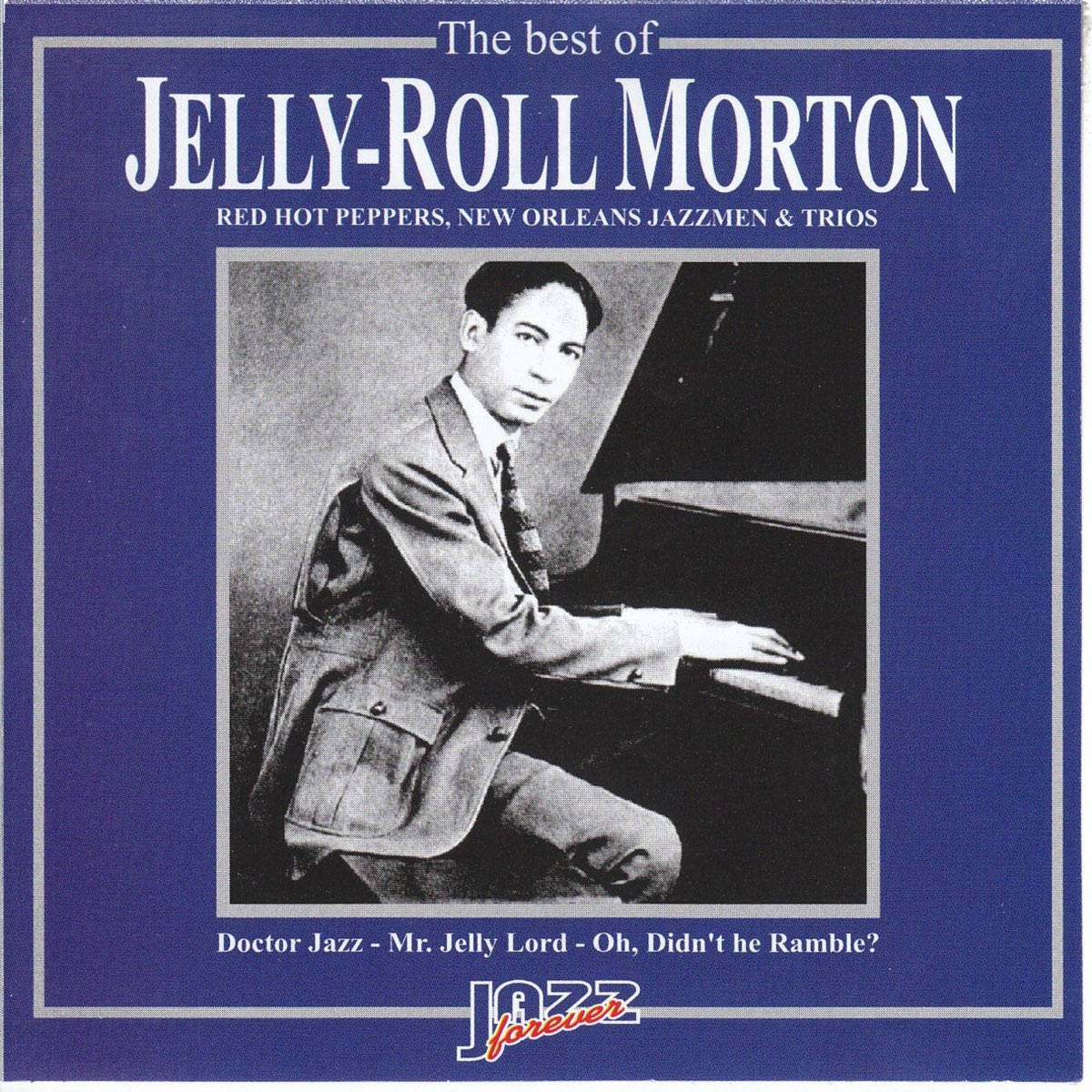 Jelly Roll Morton, piano, black and white photo, SD Desktop Wallpaper