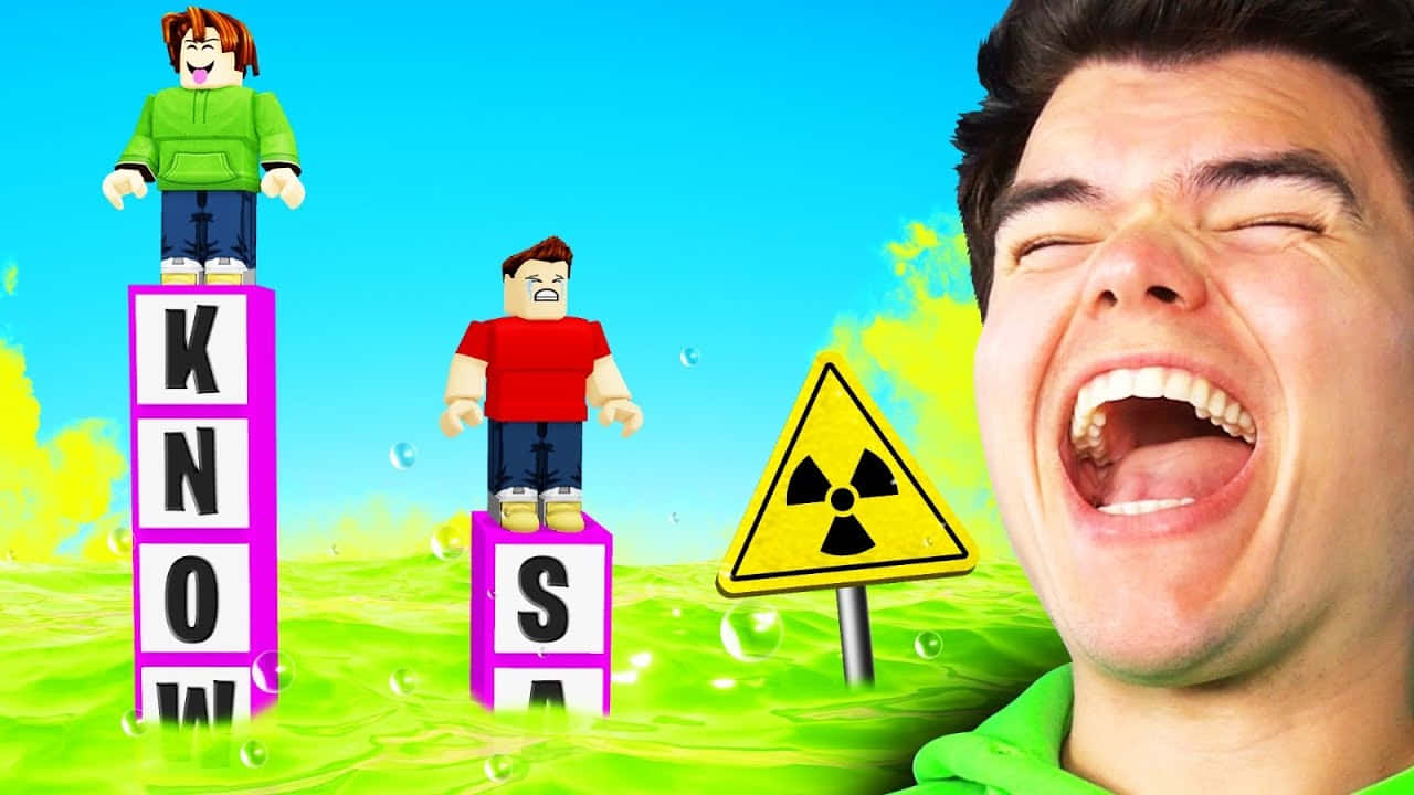 Jelly YouTube, cartoon blocks, KNOW, HD Desktop Wallpaper