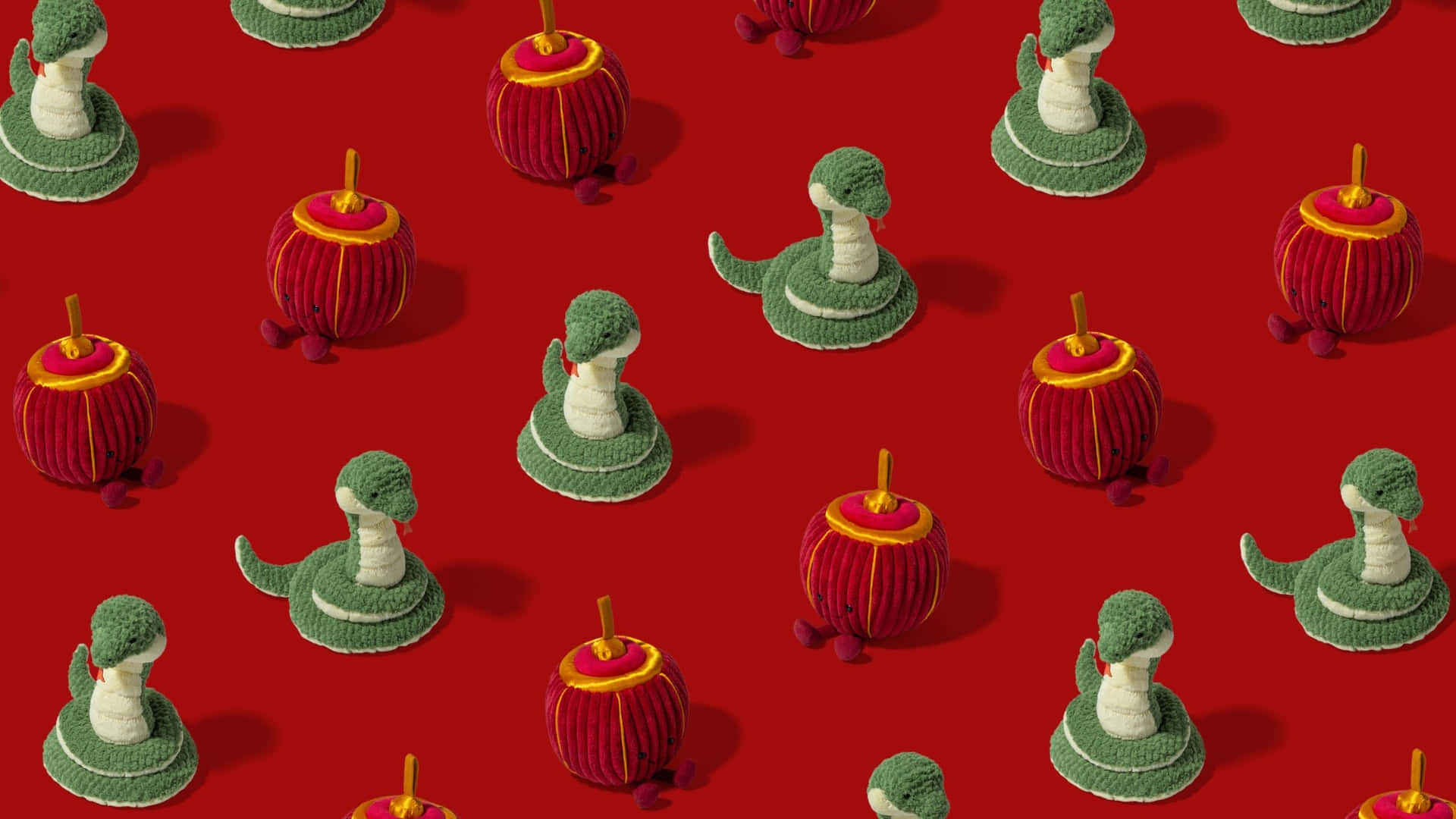 Jellycat, plush toy, knitted green snakes, Full HD Desktop Wallpaper
