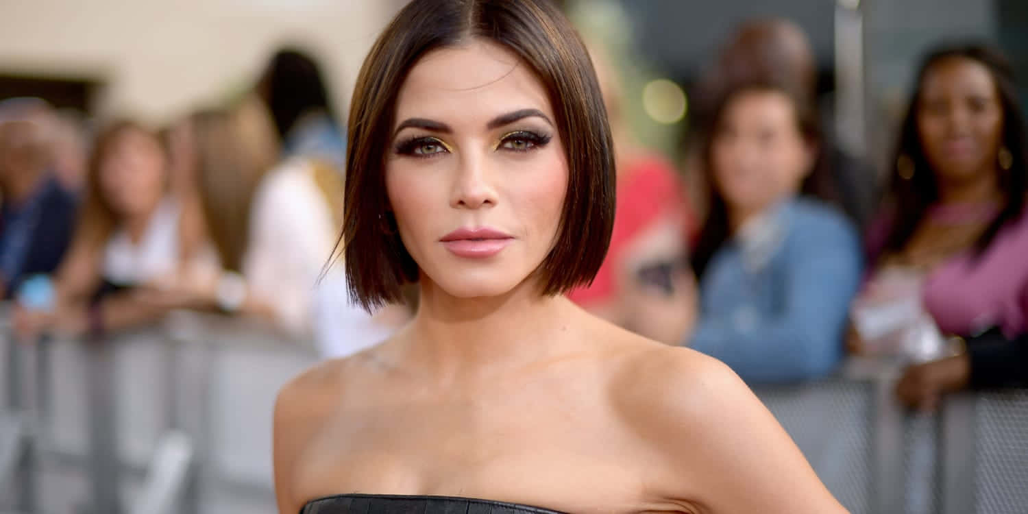 Jenna Dewan, red carpet event, black strapless dress, HD Desktop Wallpaper