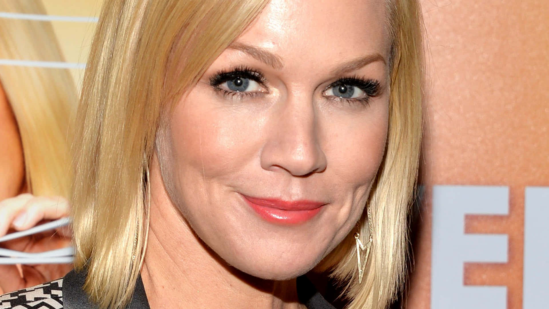 Jennie Garth, blonde woman, blue eyes, Full HD Desktop Wallpaper