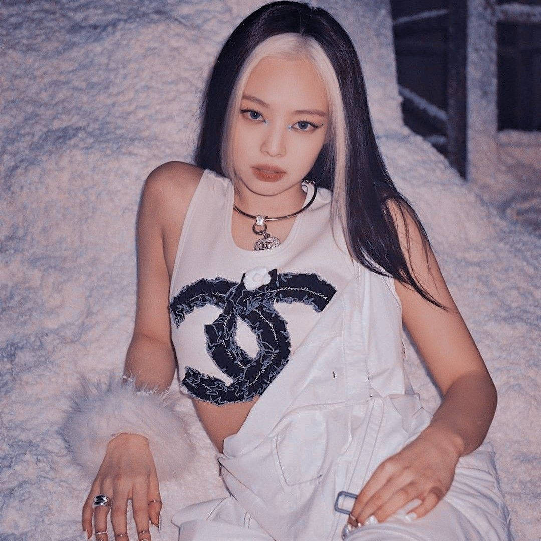 Jennie Kim, Chanel croptop, white Chanel top, SD Desktop Wallpaper