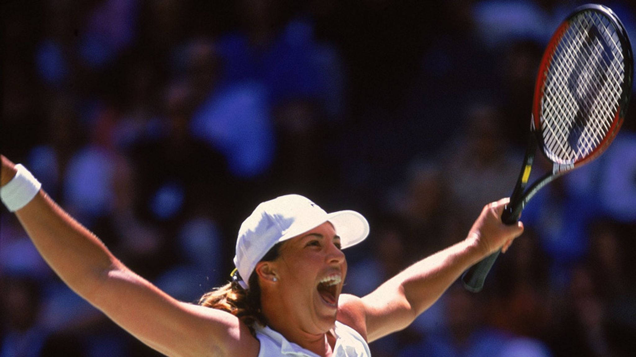 Jennifer Capriati, tennis player, stadium lights, Full HD Desktop Wallpaper