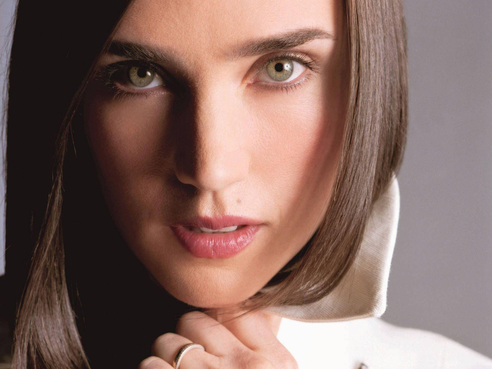 Jennifer Connelly, green eyes, dark hair, Full HD Desktop Wallpaper