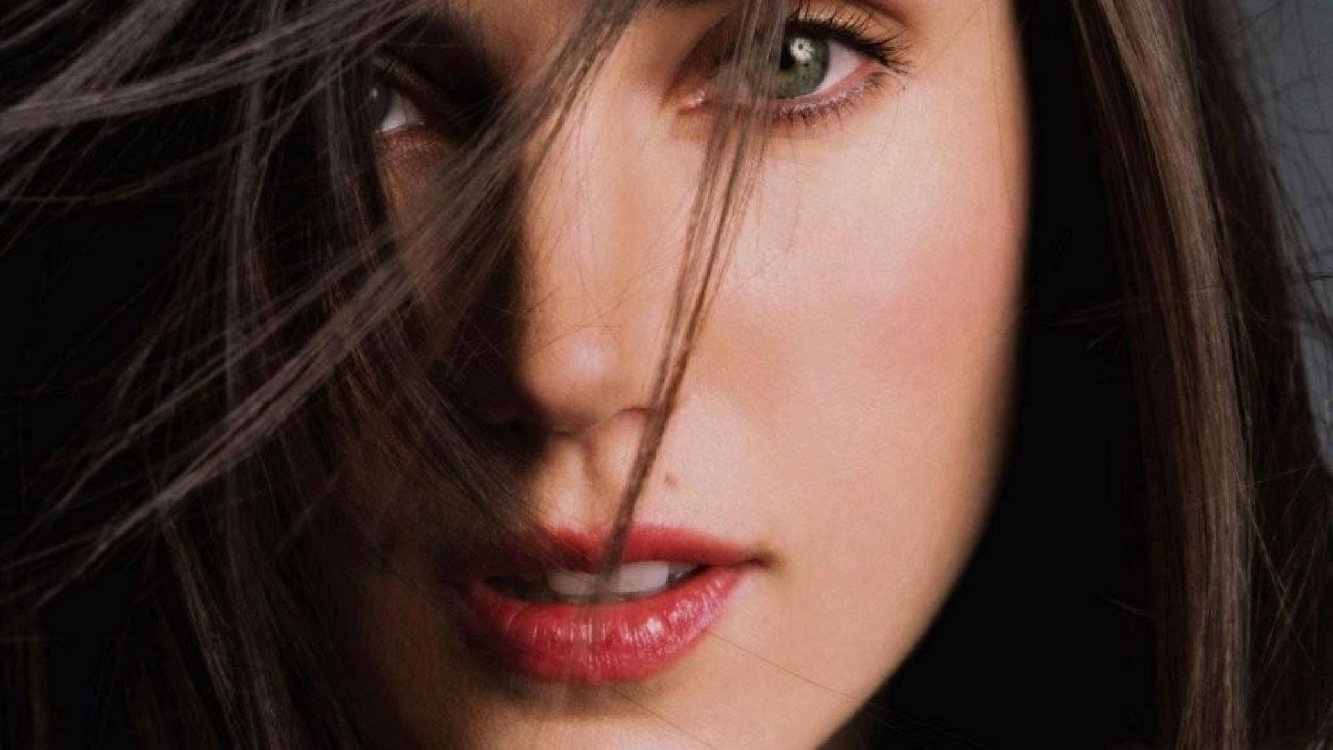 Jennifer Connelly, green eyes, dark hair, Full HD Desktop Wallpaper