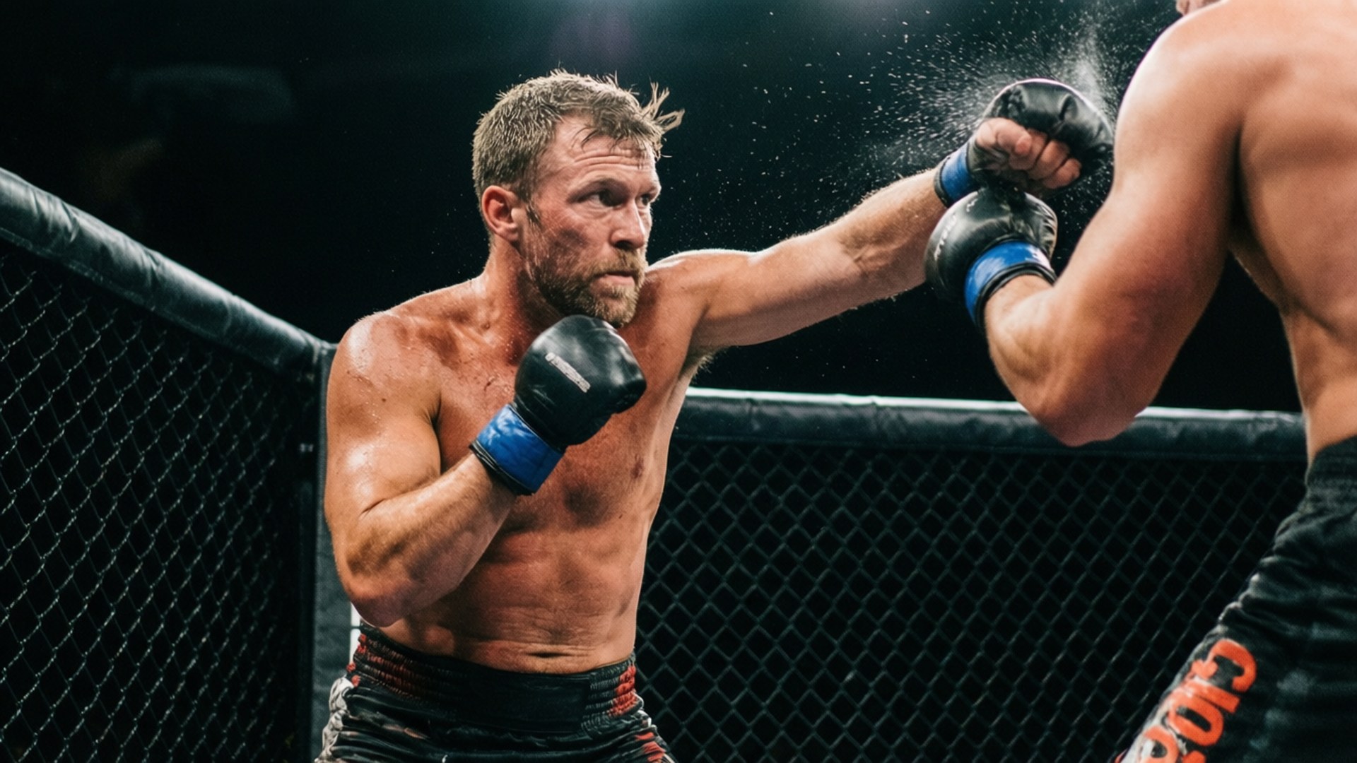 Jens Pulver, octagon, punch, Full HD Desktop Wallpaper