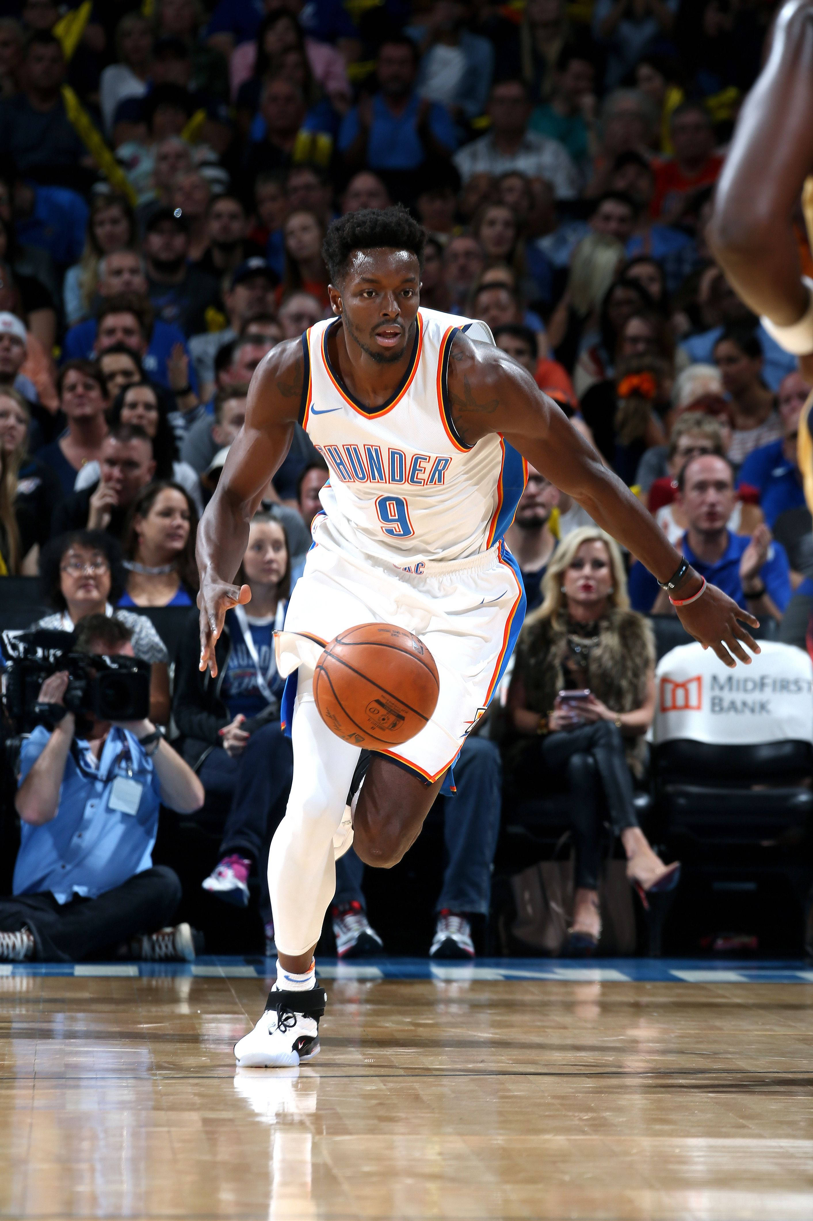 Jerami Grant, Thunder jersey, basketball player, 4K Phone Wallpaper