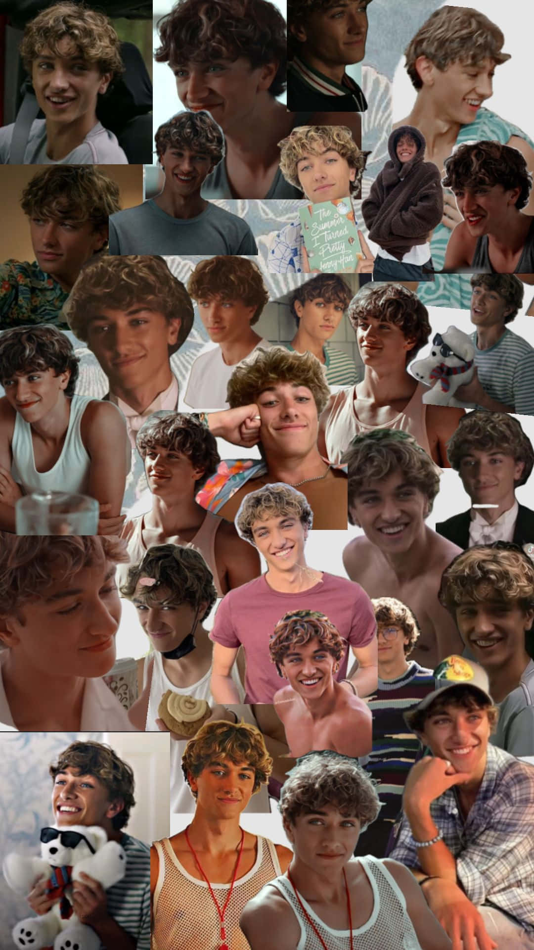 Jeremiah Fisher, collage, curly brown hair, Full HD Phone Wallpaper