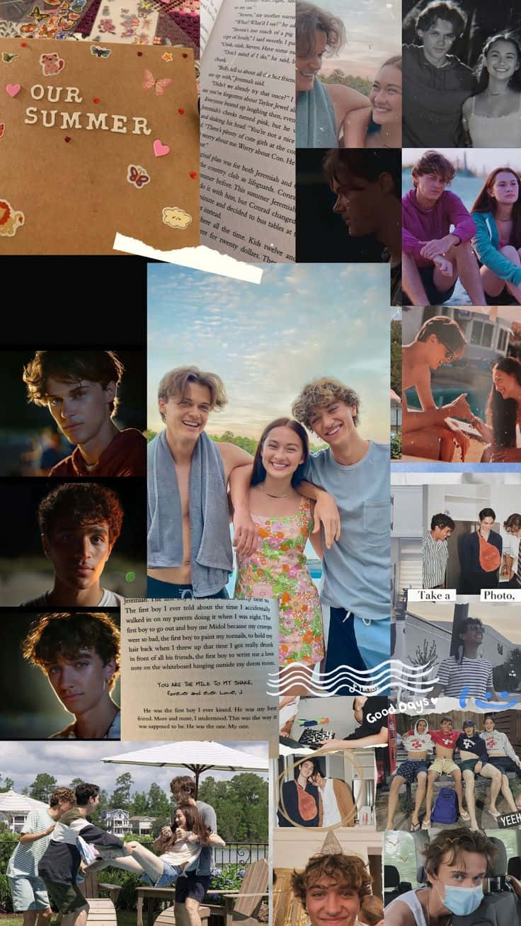 Jeremiah Fisher, summer memories, collage, HD Phone Wallpaper