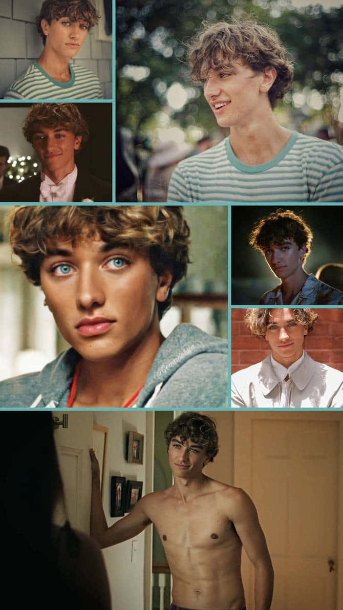Jeremiah Fisher, curly hair, striped shirts, SD Phone Wallpaper