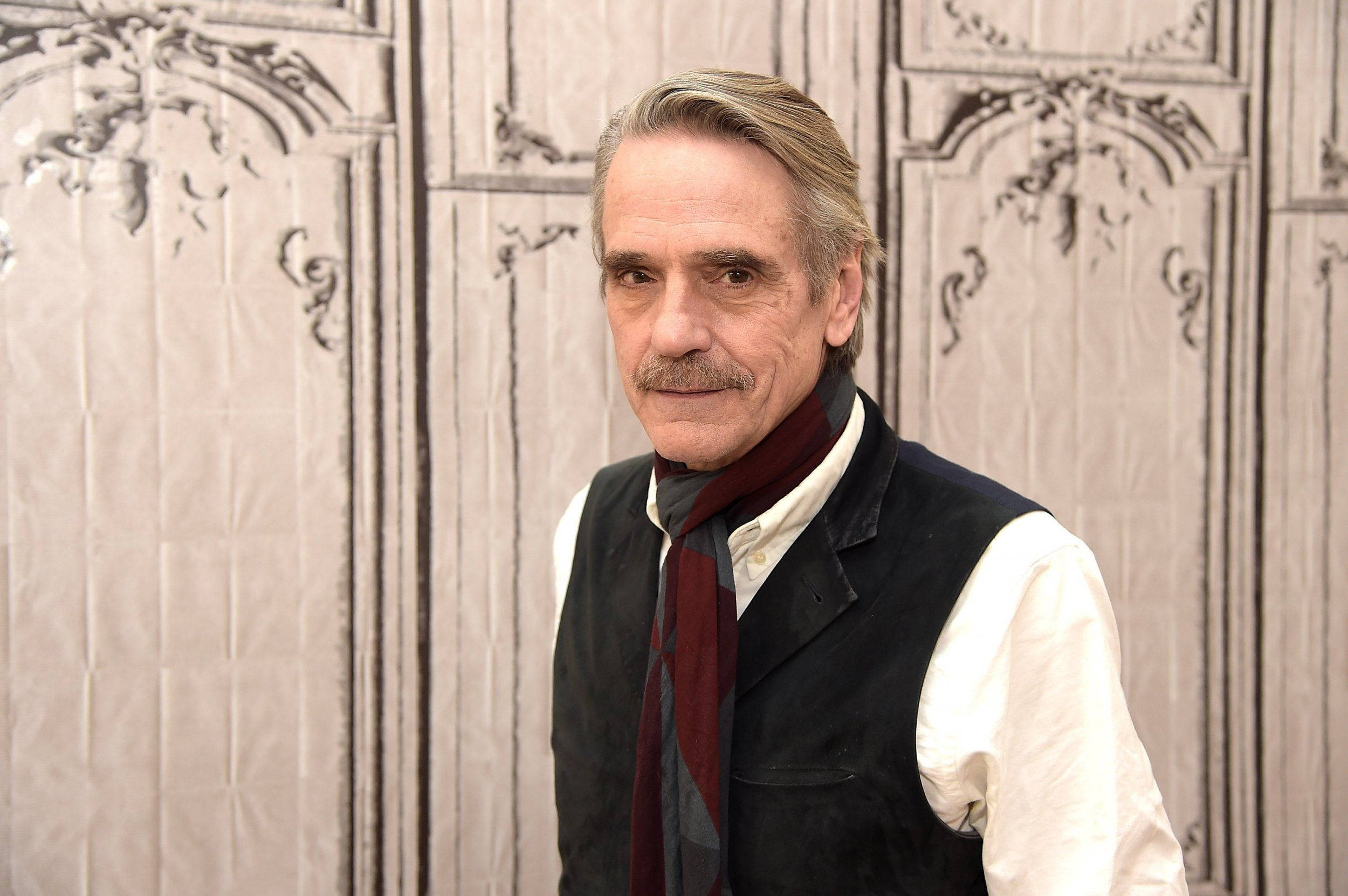 Jeremy Irons, mustache, dark vest, Full HD Desktop Wallpaper