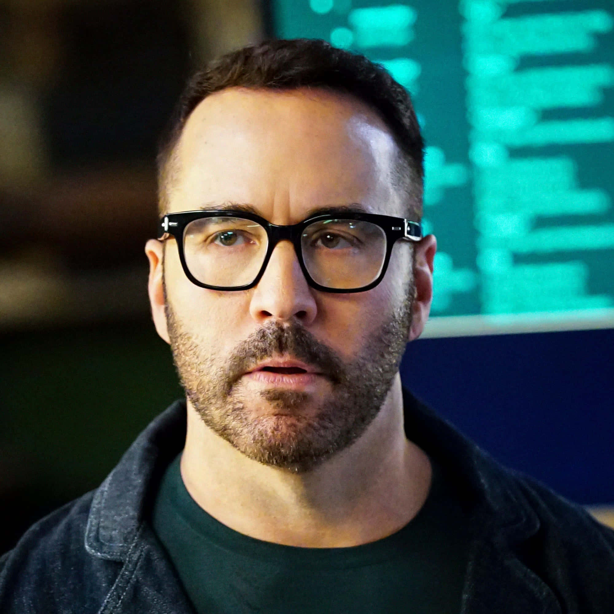 Jeremy Piven, glasses, stubble, Full HD Desktop Wallpaper