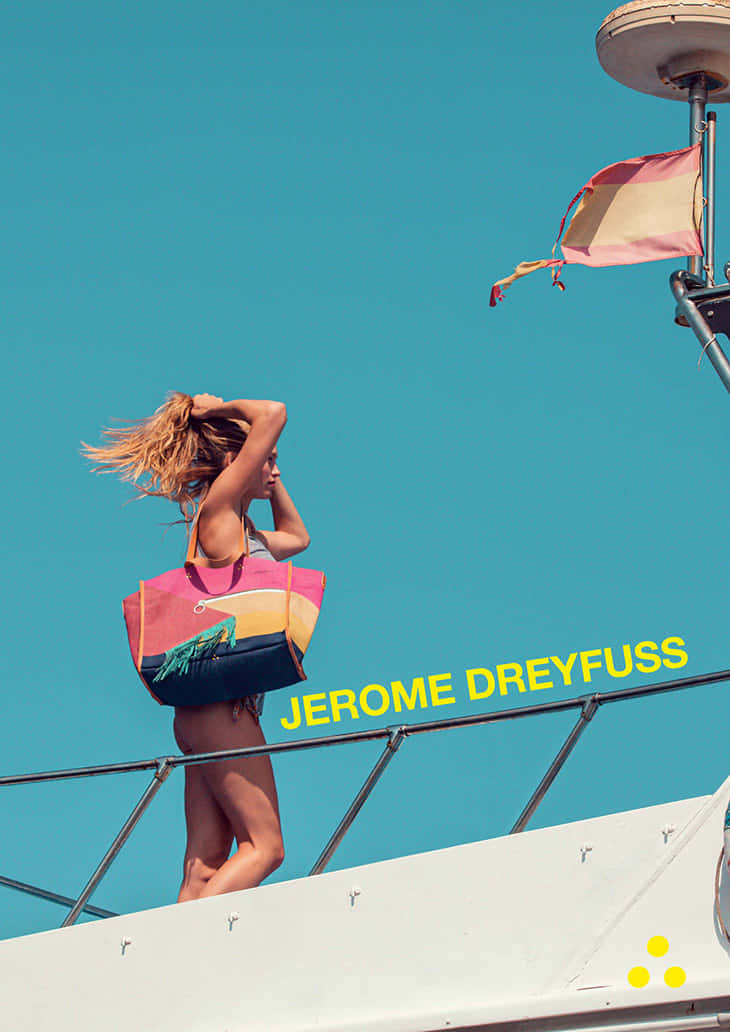 Jérôme Dreyfuss, yacht deck, colorful bag, SD Phone Wallpaper