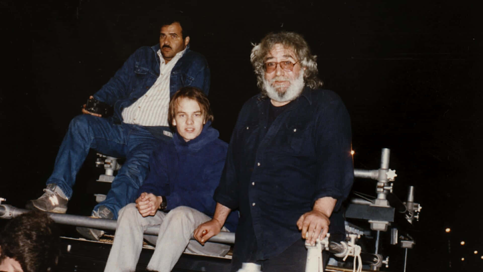 Jerry Garcia, backstage moment, film set, Full HD Desktop Wallpaper