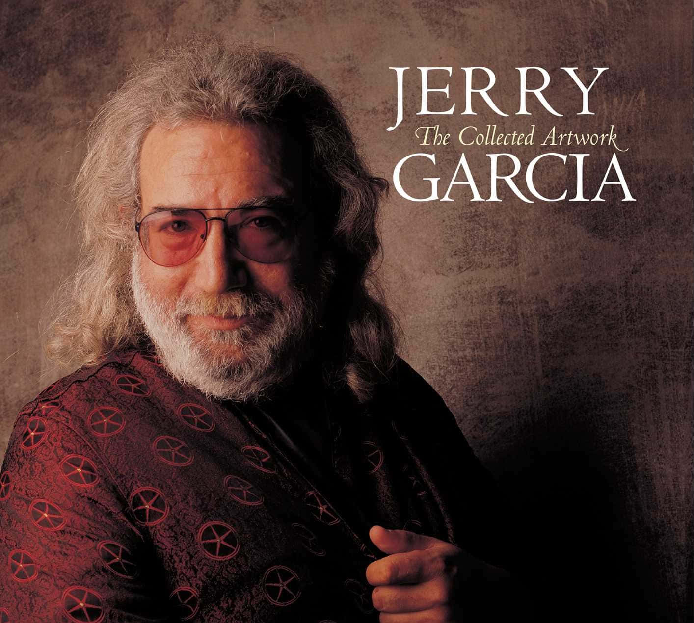 Jerry Garcia, red patterned shirt, long gray hair, HD Desktop Wallpaper