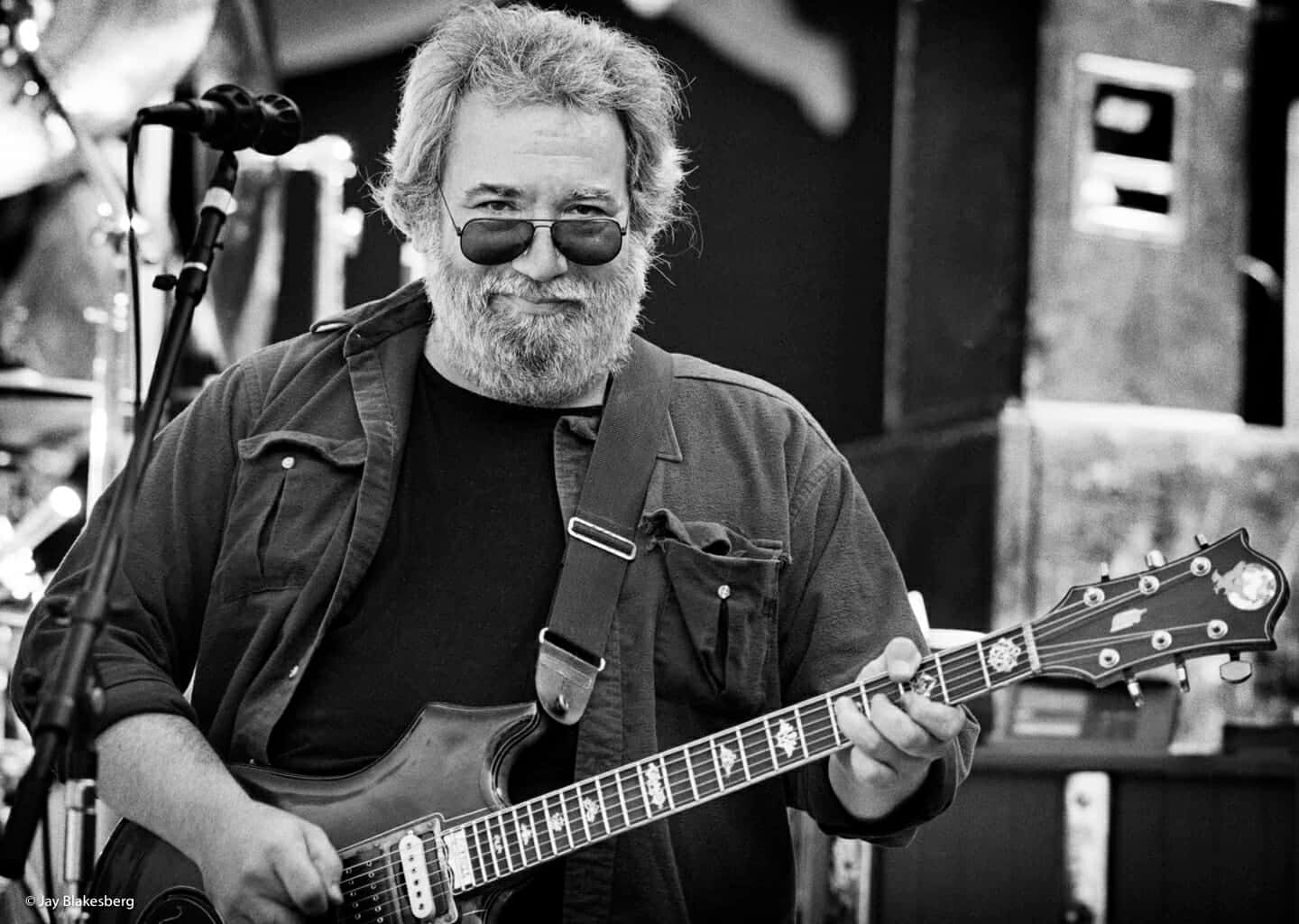 Jerry Garcia, electric guitar, stage, HD Desktop Wallpaper