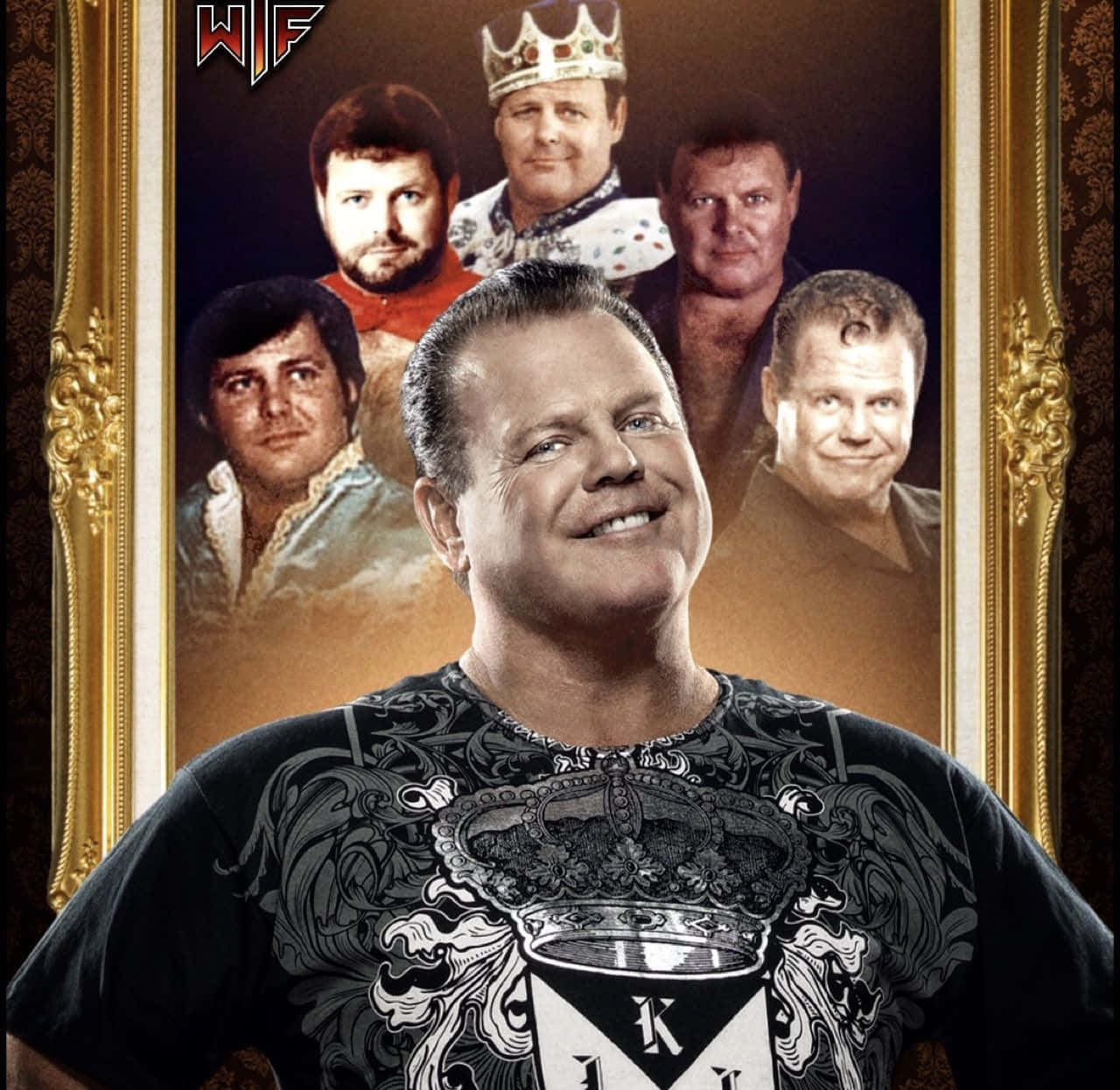 Jerry Lawler, WWE wrestlers, crowned figure, HD Desktop Wallpaper