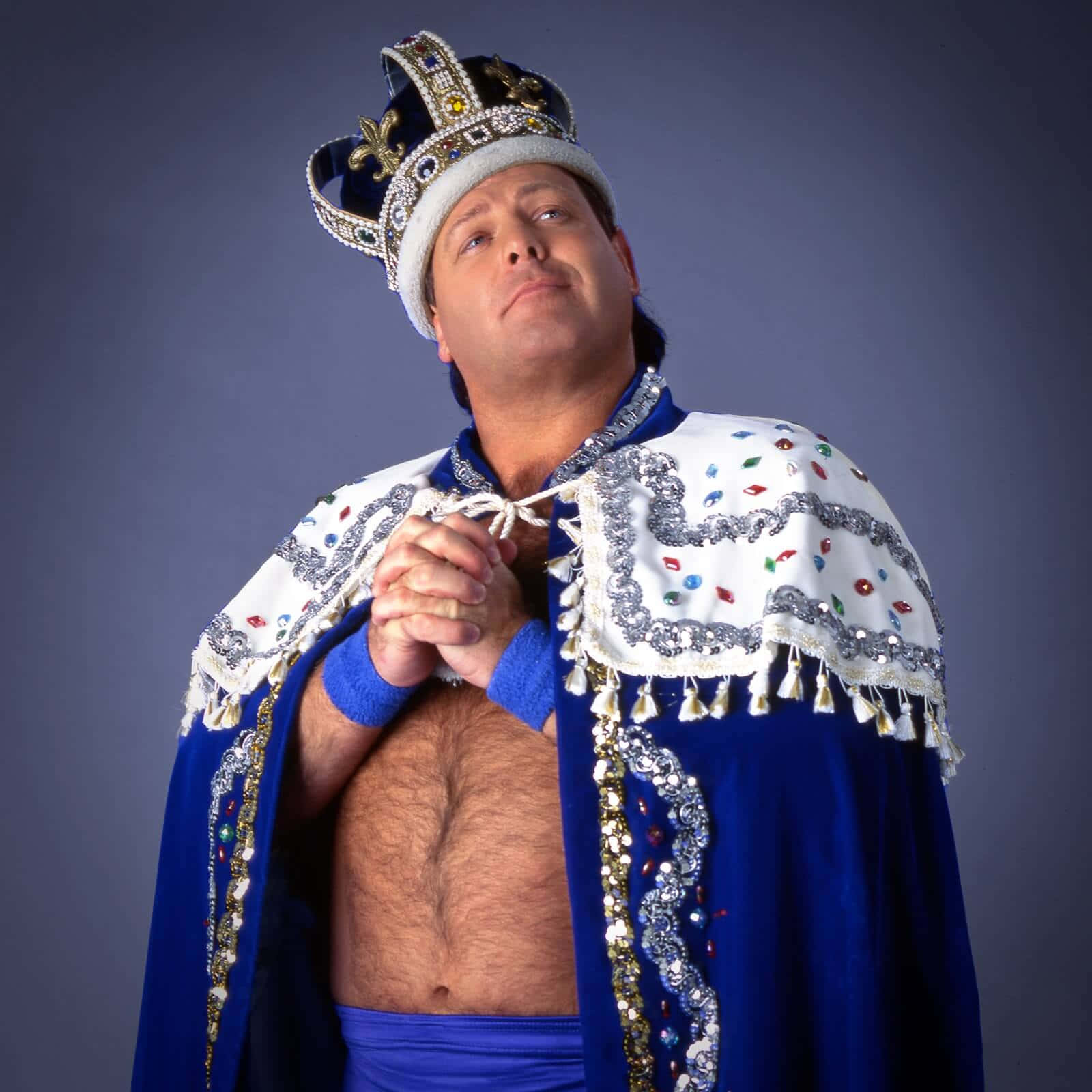 Jerry Lawler, royal blue, white, HD Desktop Wallpaper