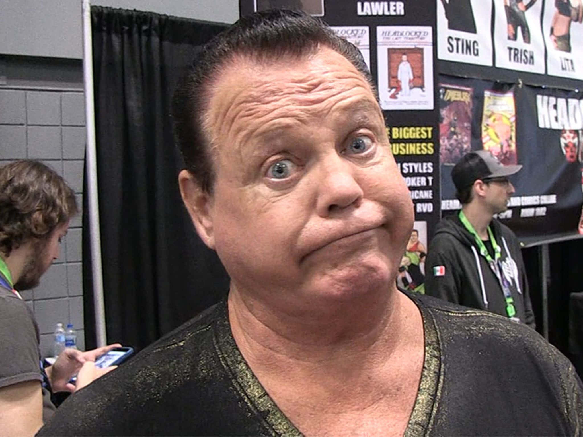 Jerry Lawler, wrestling convention, posters, Full HD Desktop Wallpaper