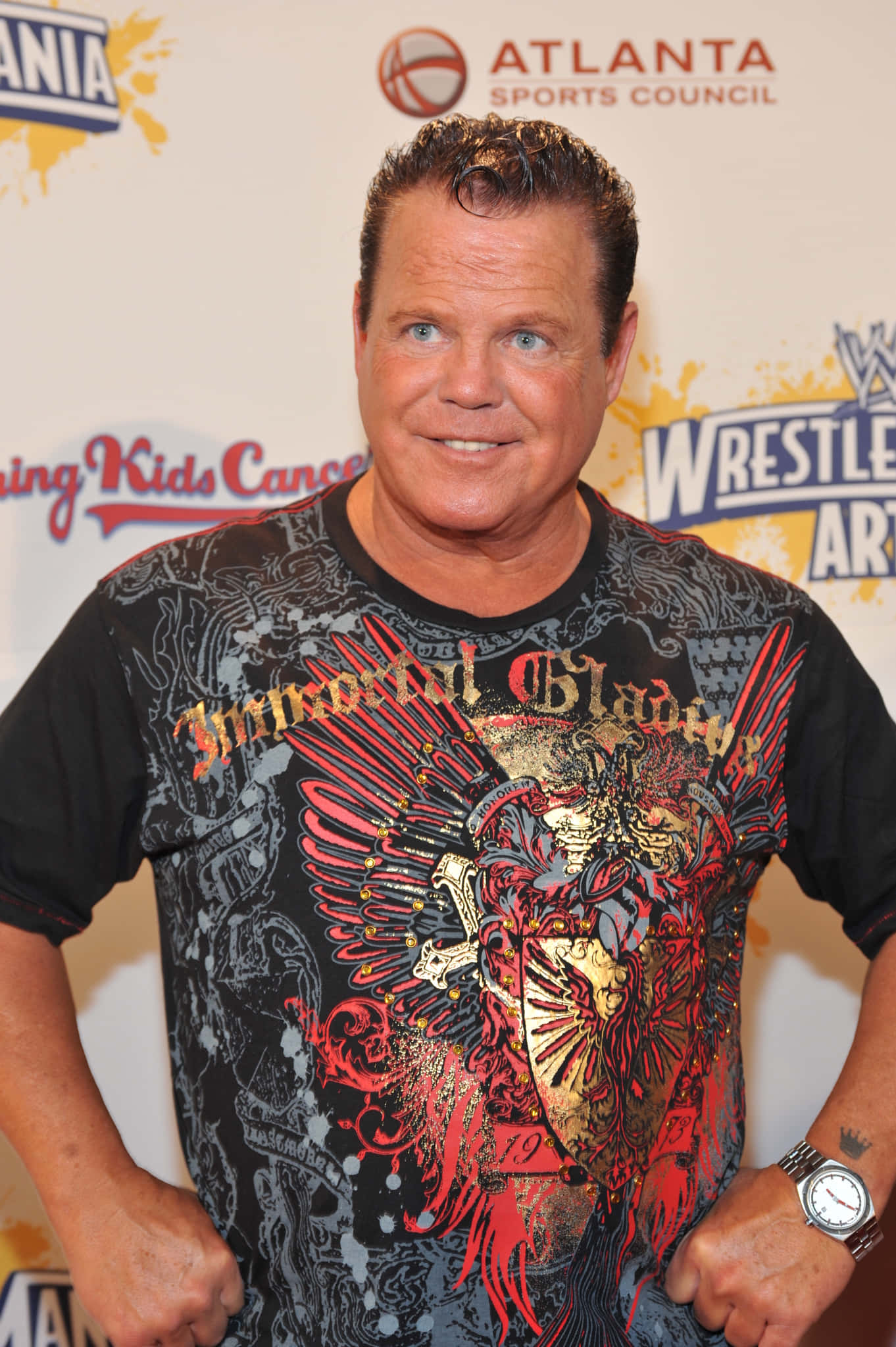 Jerry Lawler, 2011 WrestleMania, WWE event backdrop, Full HD Phone Wallpaper