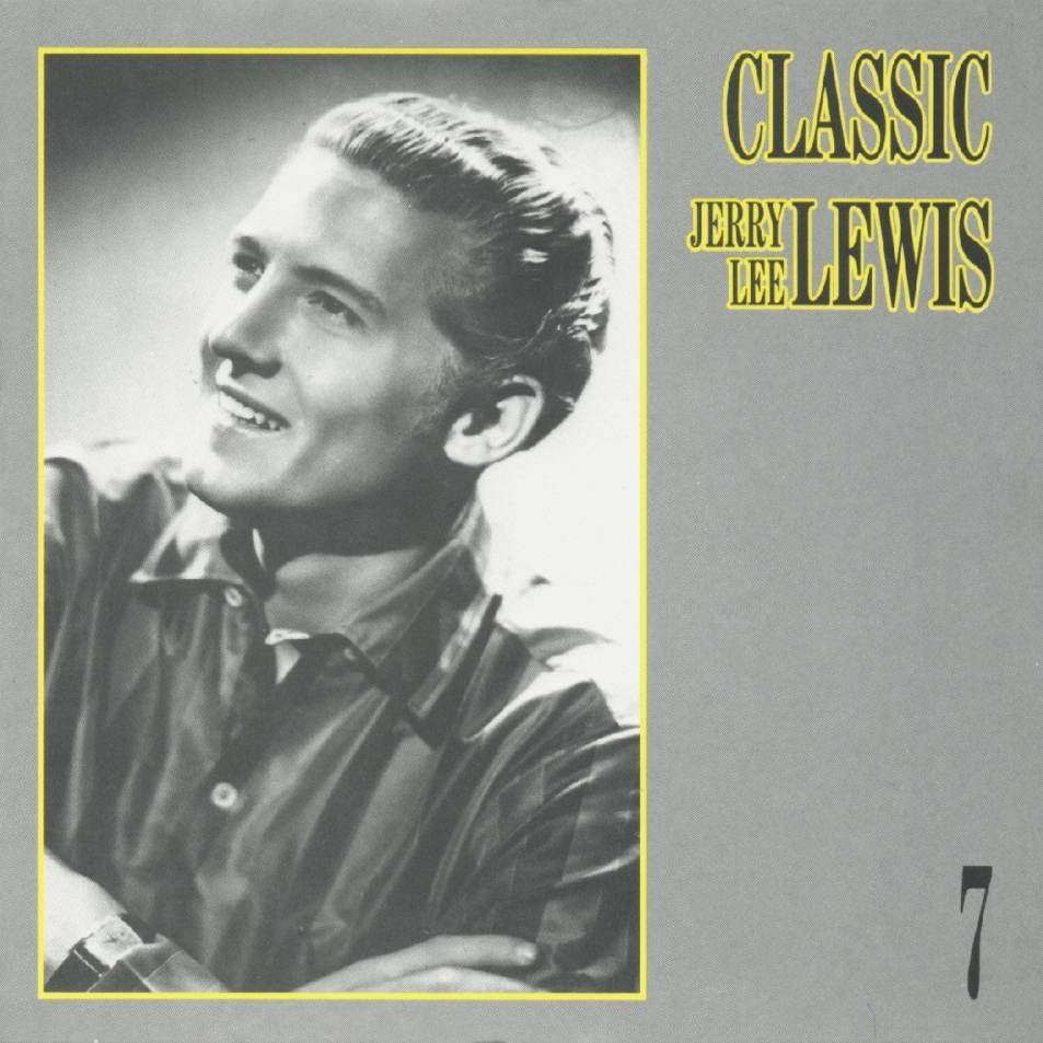 Jerry Lee Lewis, collared shirt, yellow border, SD Desktop Wallpaper