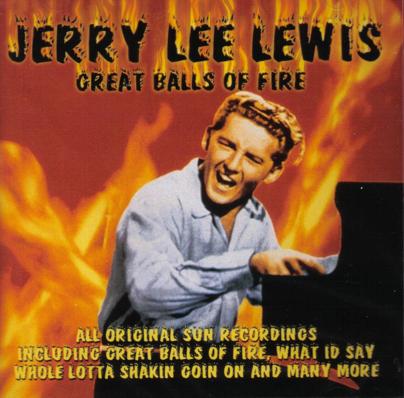 Jerry Lee Lewis, piano, flames, HD Desktop Wallpaper