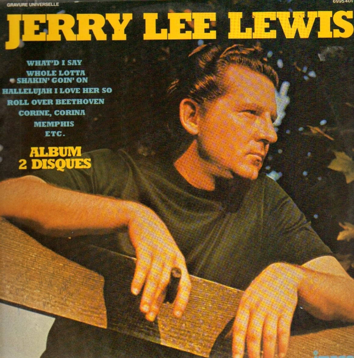 Jerry Lee Lewis, cigar, vintage album cover, SD Phone Wallpaper