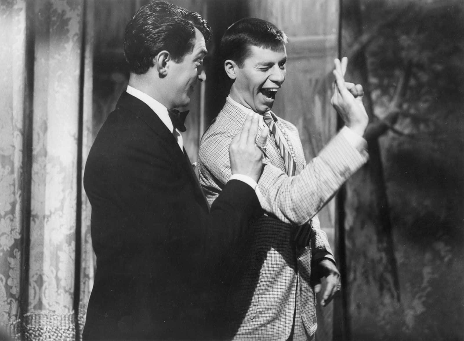 Jerry Lewis, vintage suits, black and white film still, HD Desktop Wallpaper