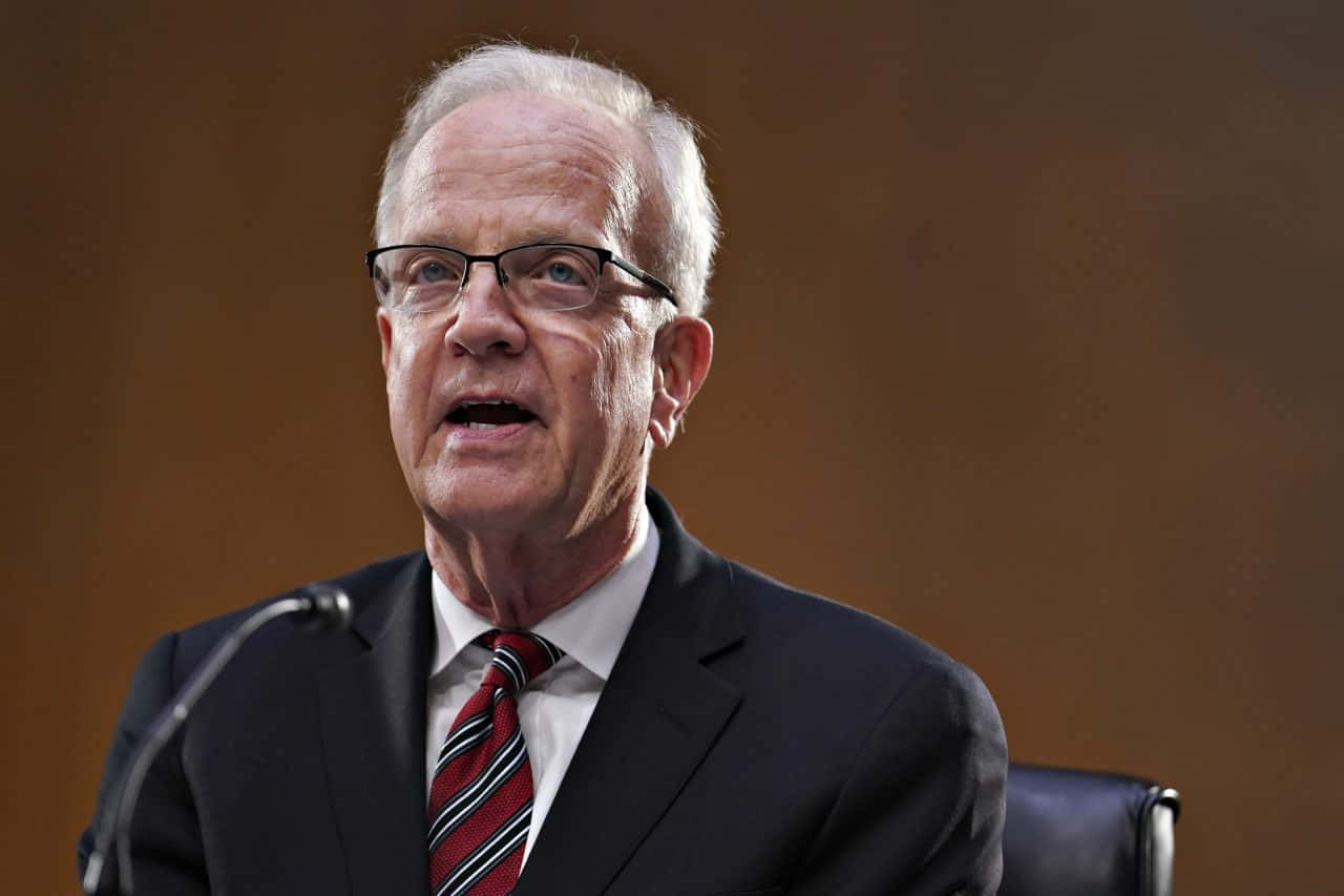 Jerry Moran, political rally, microphone, HD Desktop Wallpaper
