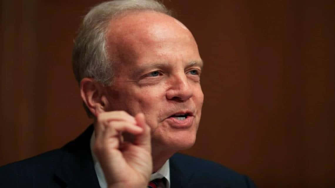 Jerry Moran, suit, wooden background, SD Desktop Wallpaper