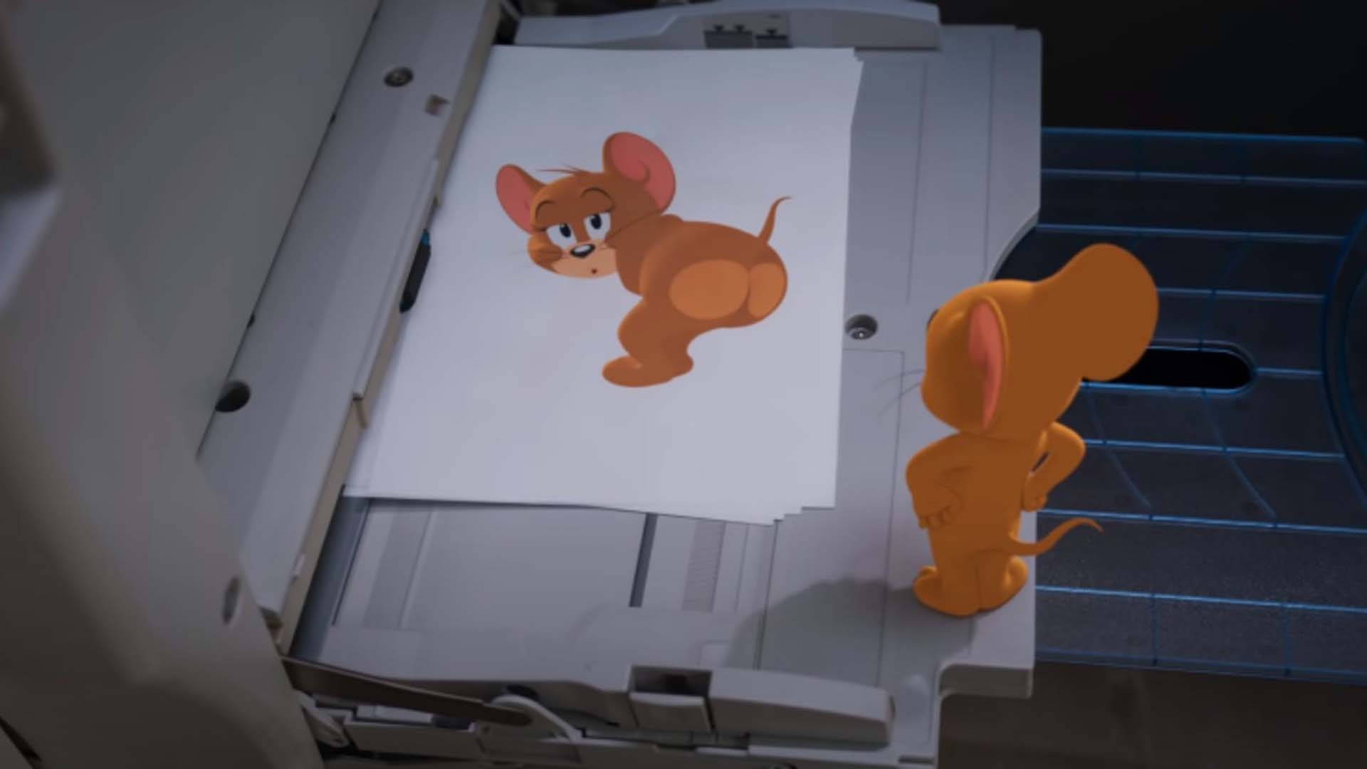Jerry Mouse, photocopy scene, 3D animated mouse, Full HD Desktop Wallpaper