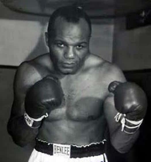 Jersey Joe Walcott, half body, southpaw fists, SD Phone Wallpaper