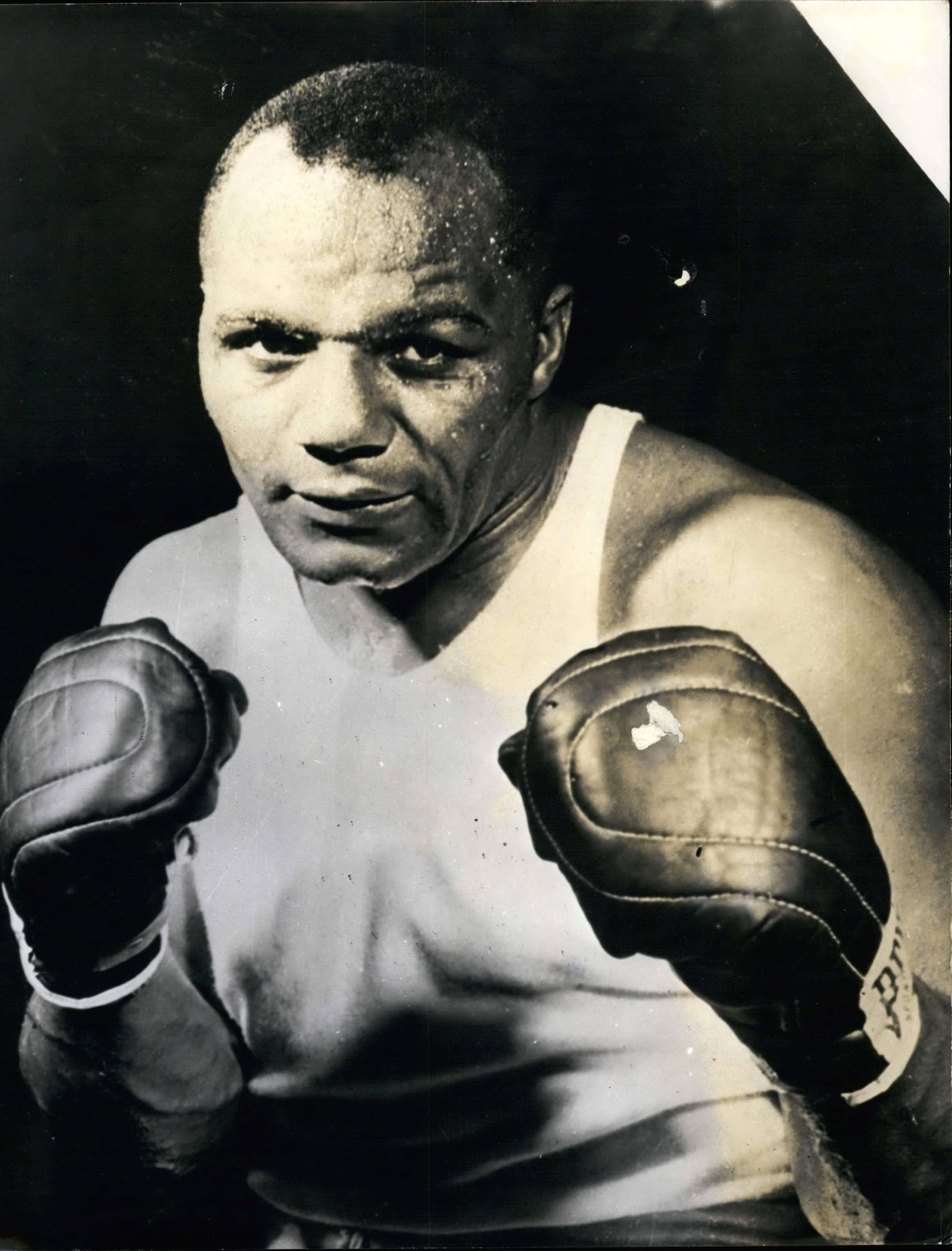 Jersey Joe Walcott, black and white portrait, determined boxer, 5K Phone Wallpaper
