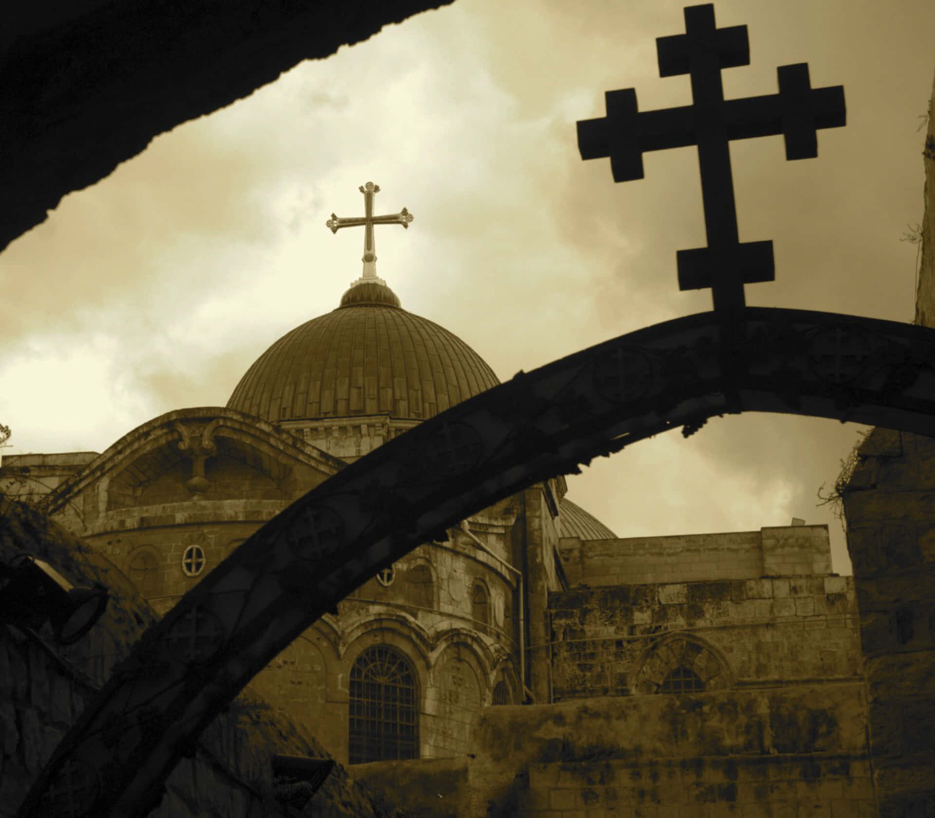 Jerusalem, church, dome, Full HD Desktop Wallpaper