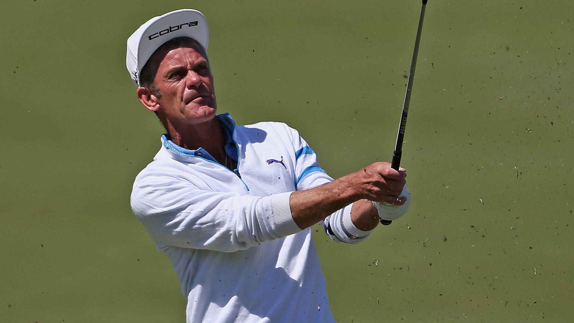 Jesper Parnevik, golfer, bunker, Full HD Desktop Wallpaper
