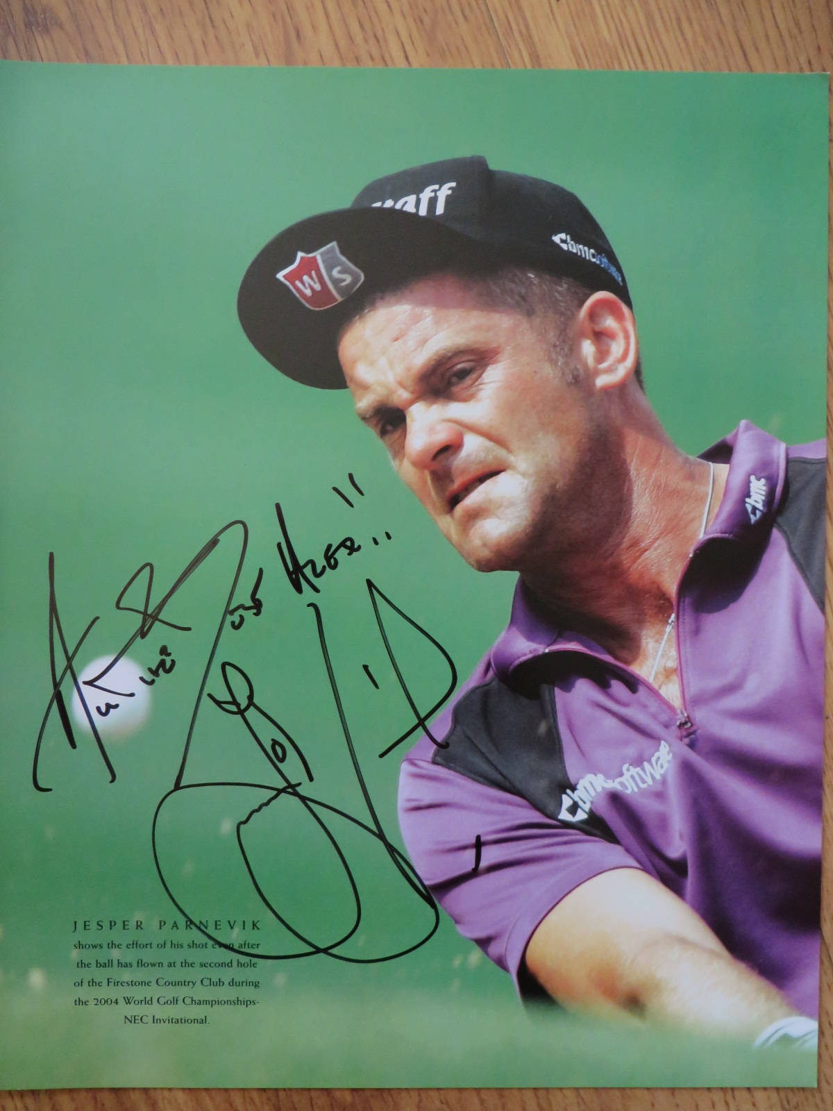 Jesper Parnevik, 2004 tournament, purple shirt, HD Phone Wallpaper