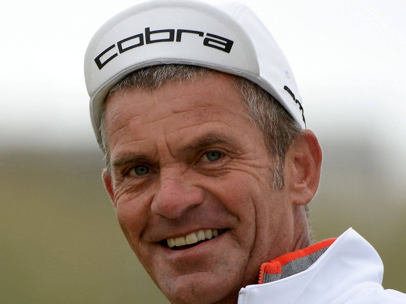 Jesper Parnevik, white cobra cap, white jacket, HD Desktop Wallpaper