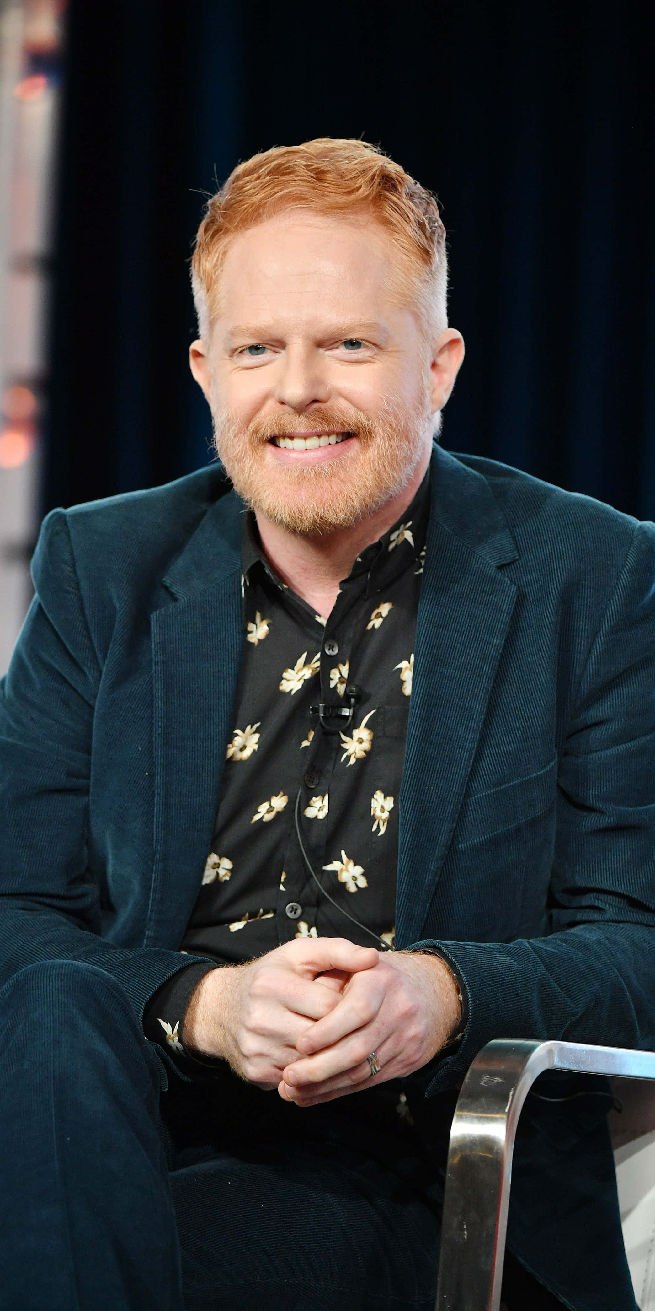 Jesse Tyler Ferguson, red hair, beard, 4K Phone Wallpaper