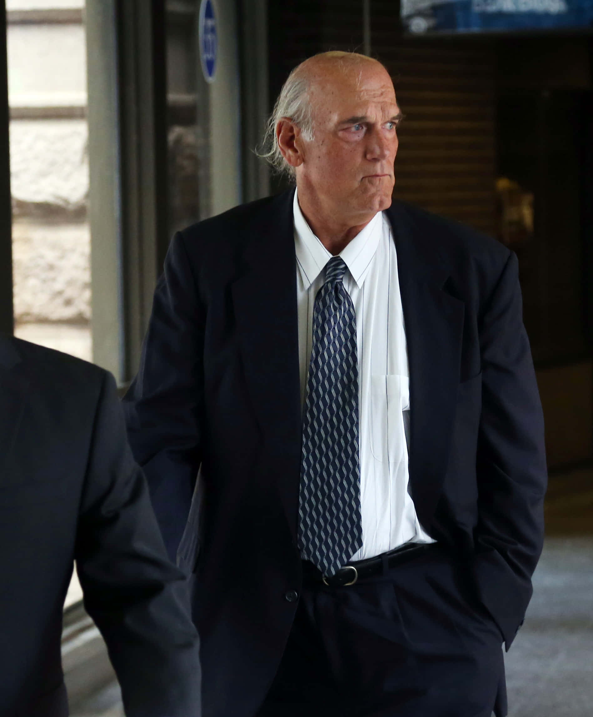 Jesse Ventura, dark suit, patterned tie, Full HD Phone Wallpaper