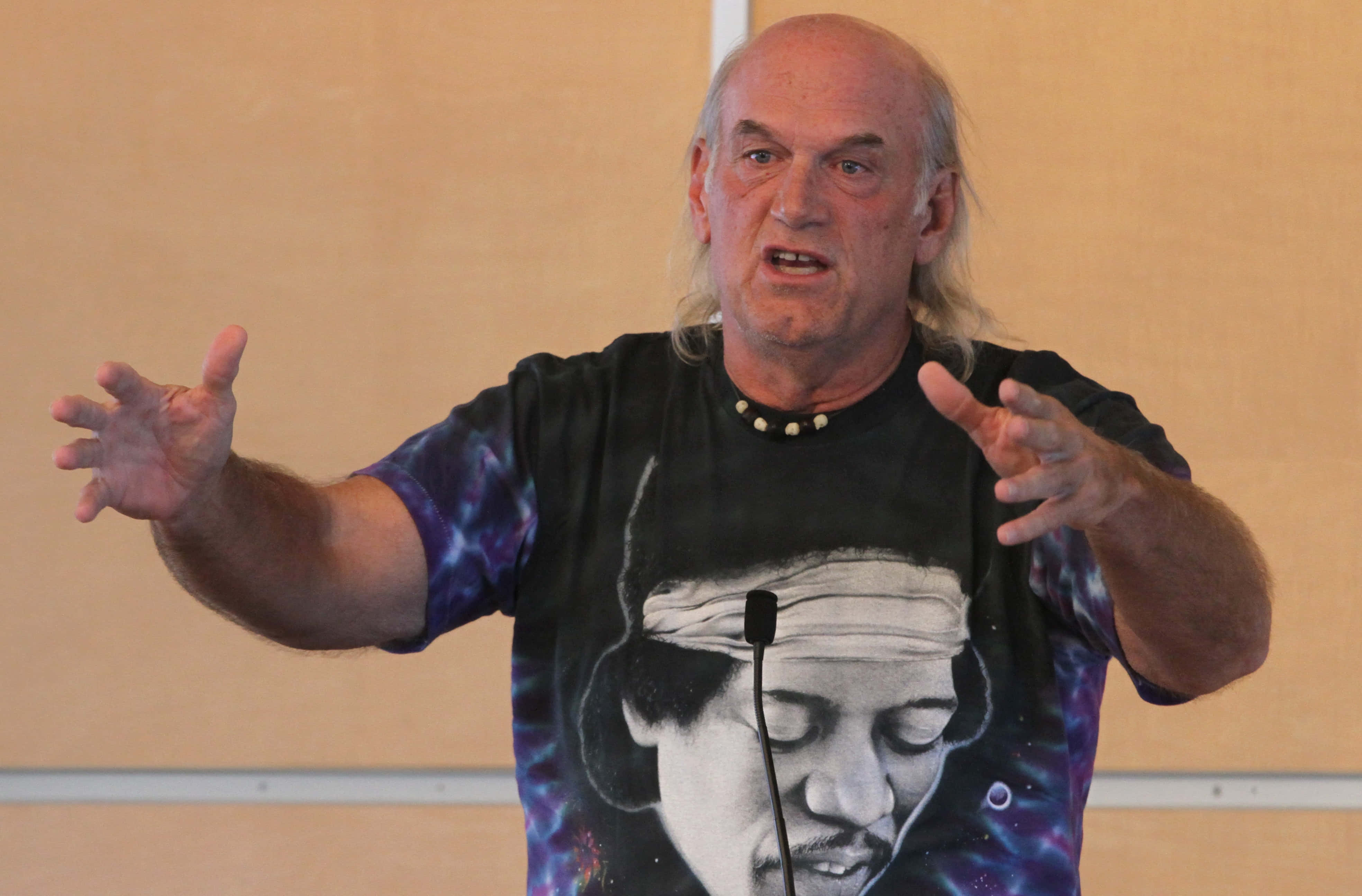 Jesse Ventura, bald man, long white hair, 4K Desktop Wallpaper