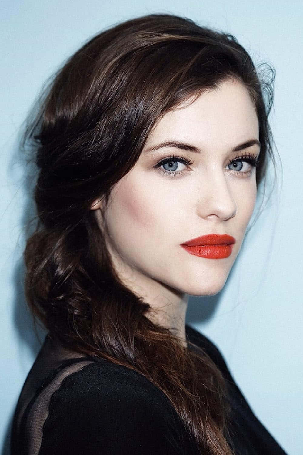 Jessica De Gouw, sophisticated evening dress, deep brown hair, HD Phone Wallpaper