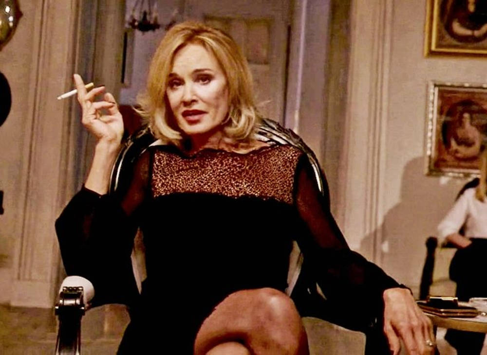 Jessica Lange, black dress, sequined neckline, SD Desktop Wallpaper
