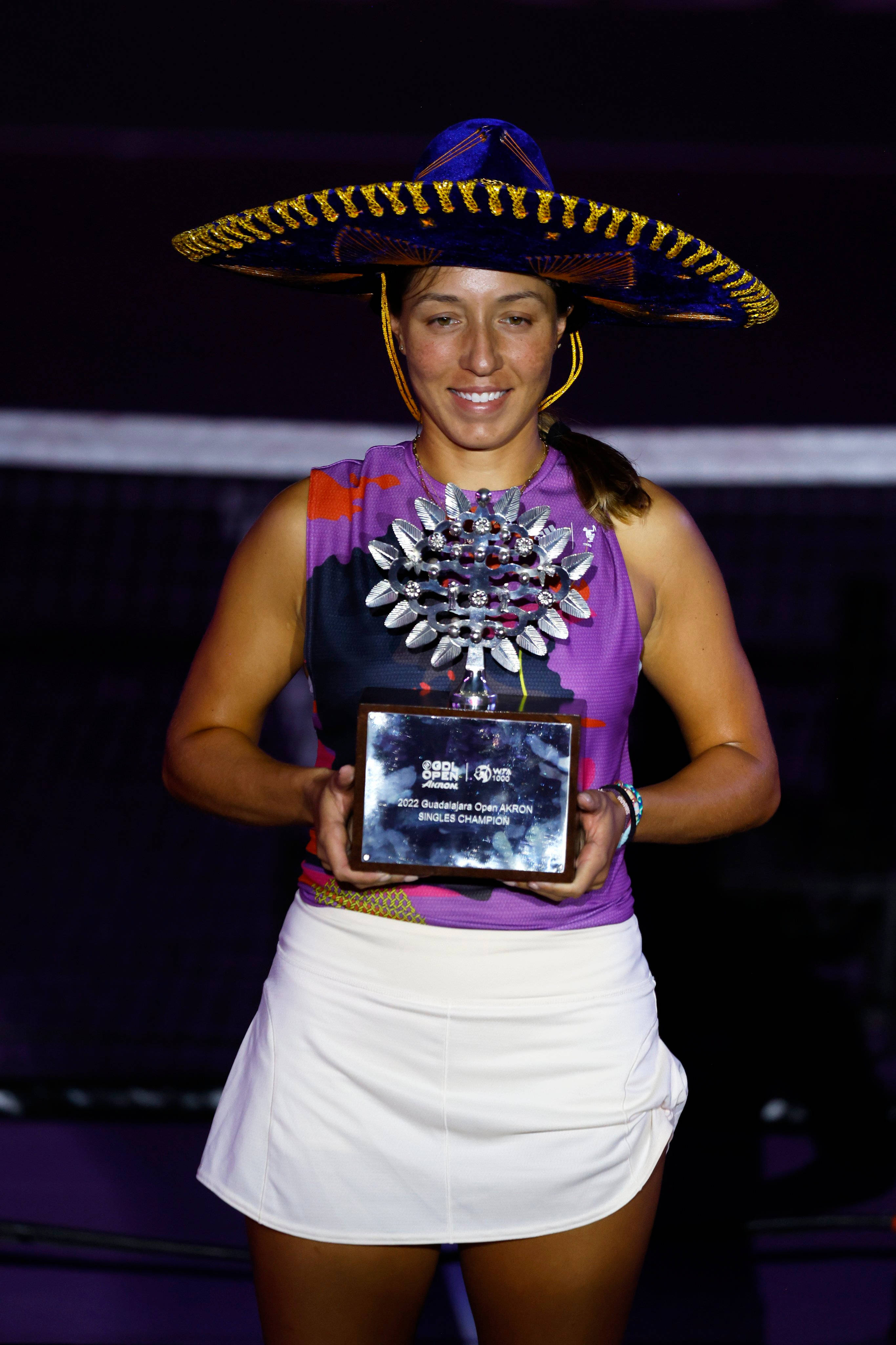 Jessica Pegula, purple top, white skirt, 4K Phone Wallpaper