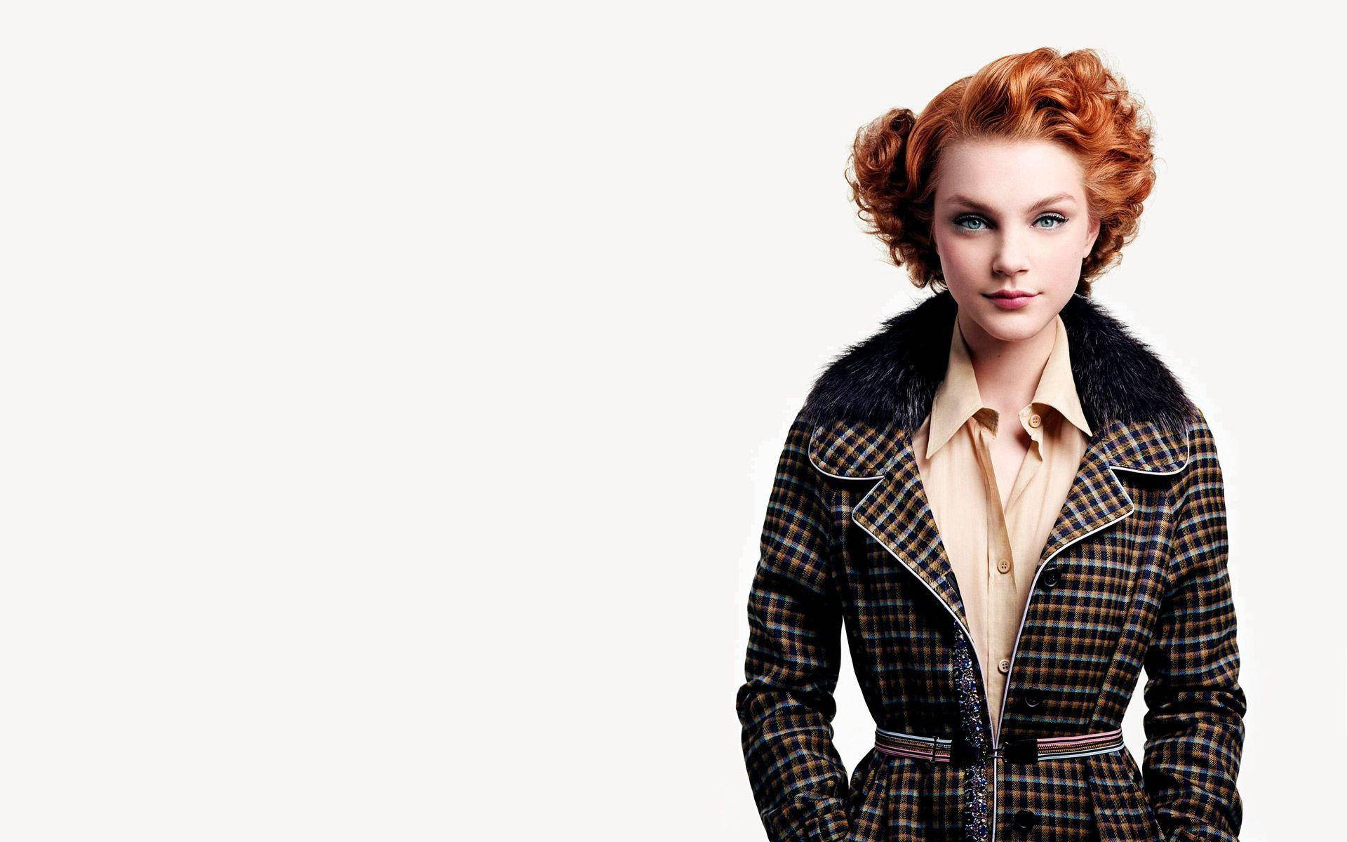 Jessica Stam, red hair, fiery red curls, Full HD Desktop Wallpaper