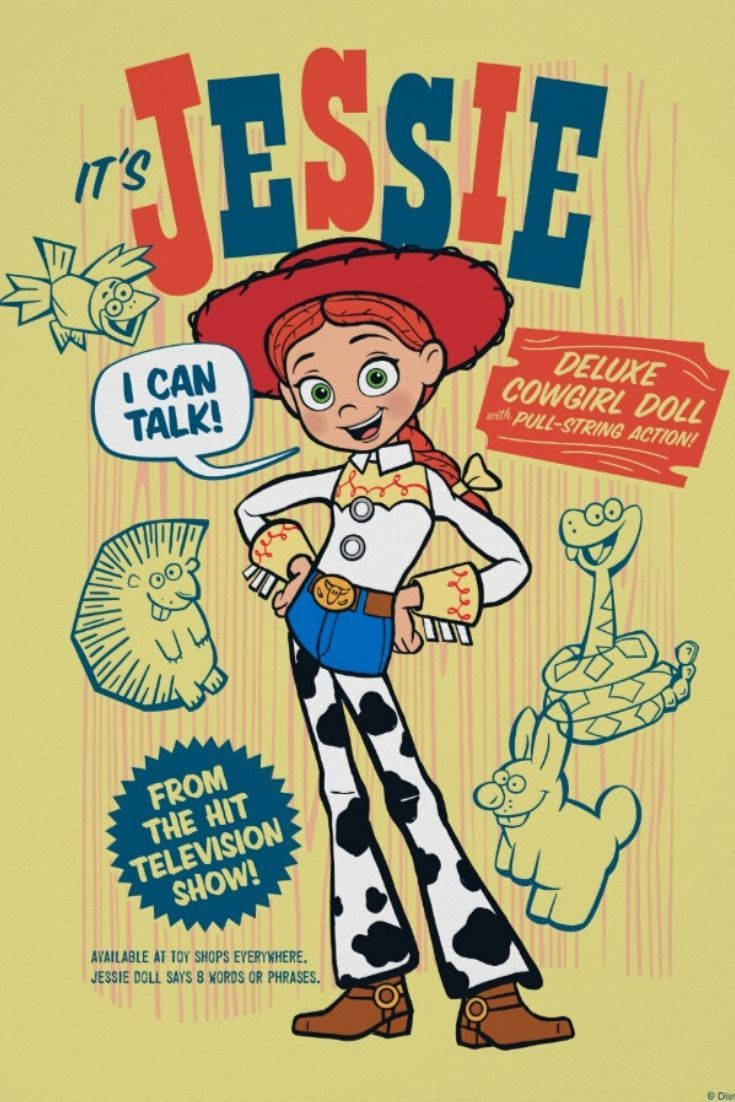 Jessie, Toy Story, cowgirl doll, SD Phone Wallpaper
