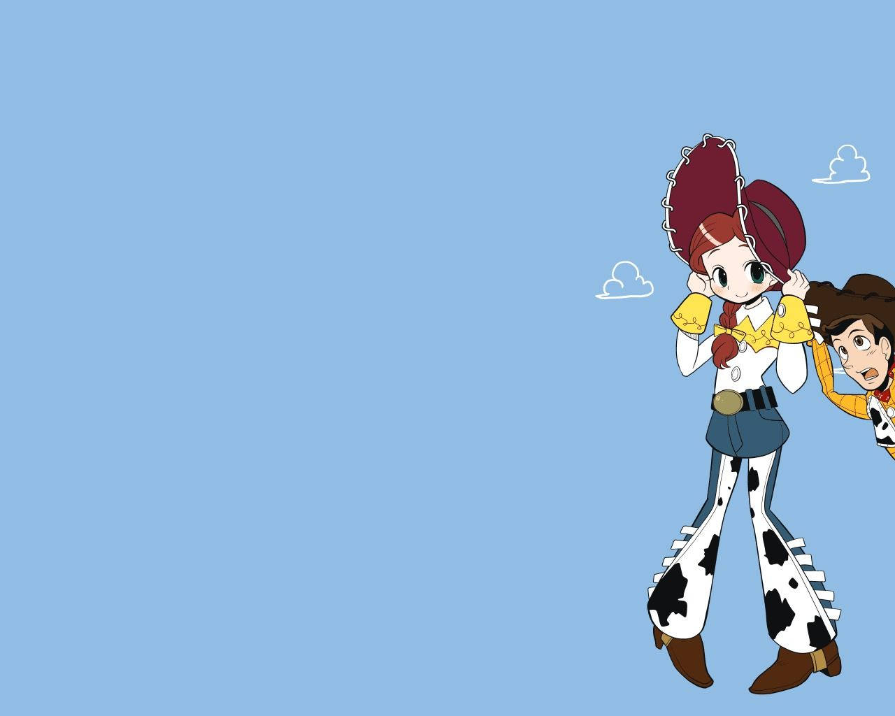 Jessie, Toy Story, manga style art, HD Desktop Wallpaper