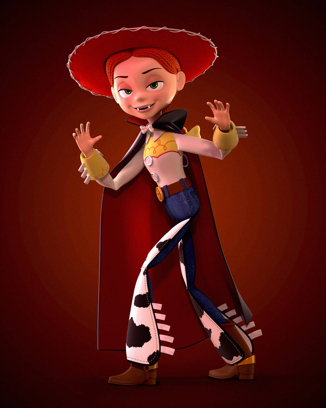 Jessie, Toy Story, vampire cosplay, HD Phone Wallpaper