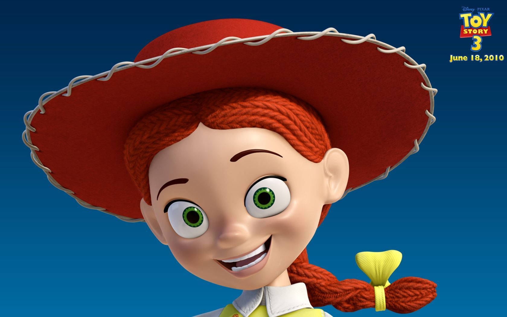 Jessie, Toy Story, yellow bow, HD Desktop Wallpaper